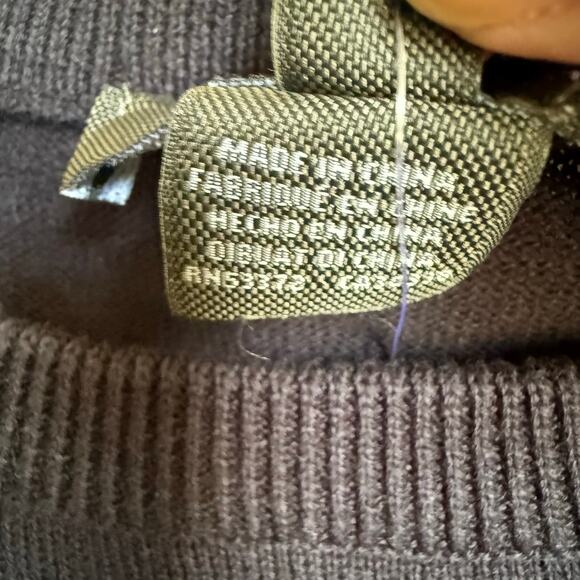 French Connection Sweater Corgi Dog Women's Small Navy Blue Crewneck New Crowned - Picture 5 of 7